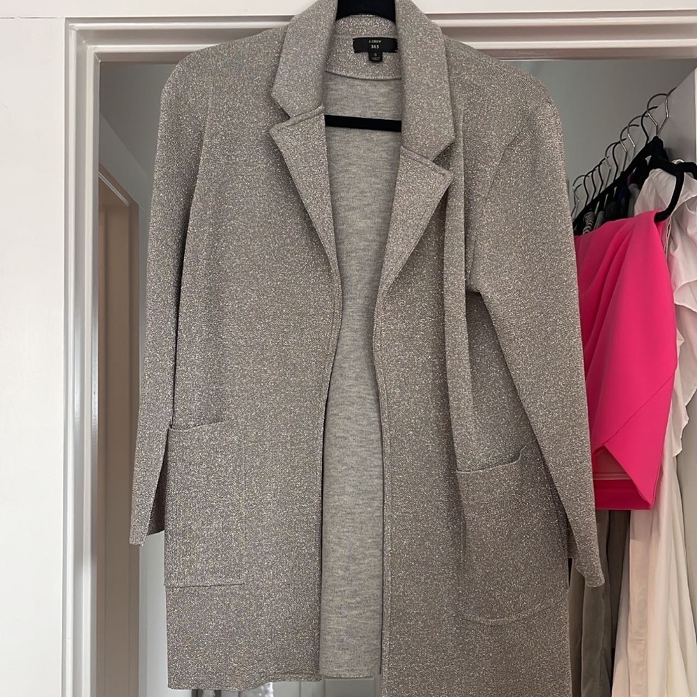 Sparkly Jcrew Sweater Blazer